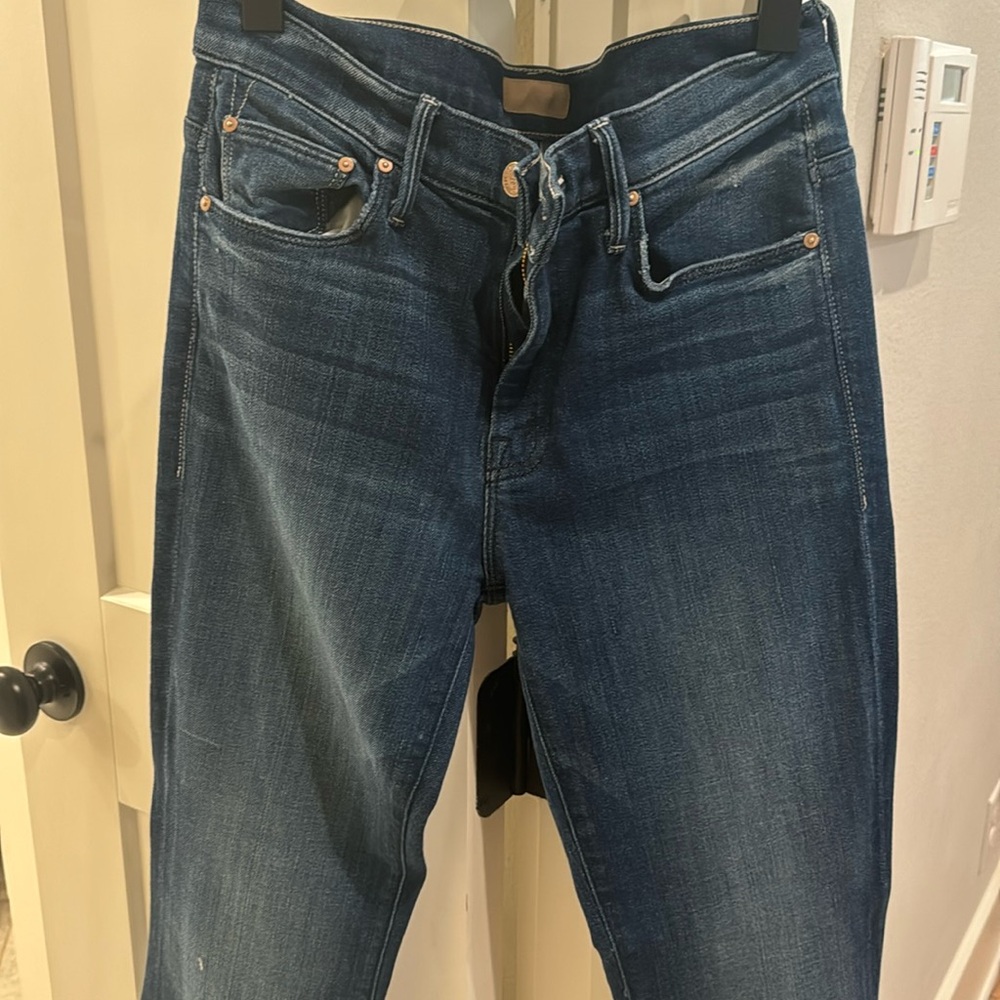 Denim flare bottom Mother jeans